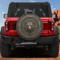 Bronze Compass Bear Adventure Awaits Spare Tire Cover