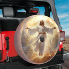 Heavenly Jesus Christ Spare Tire Cover
