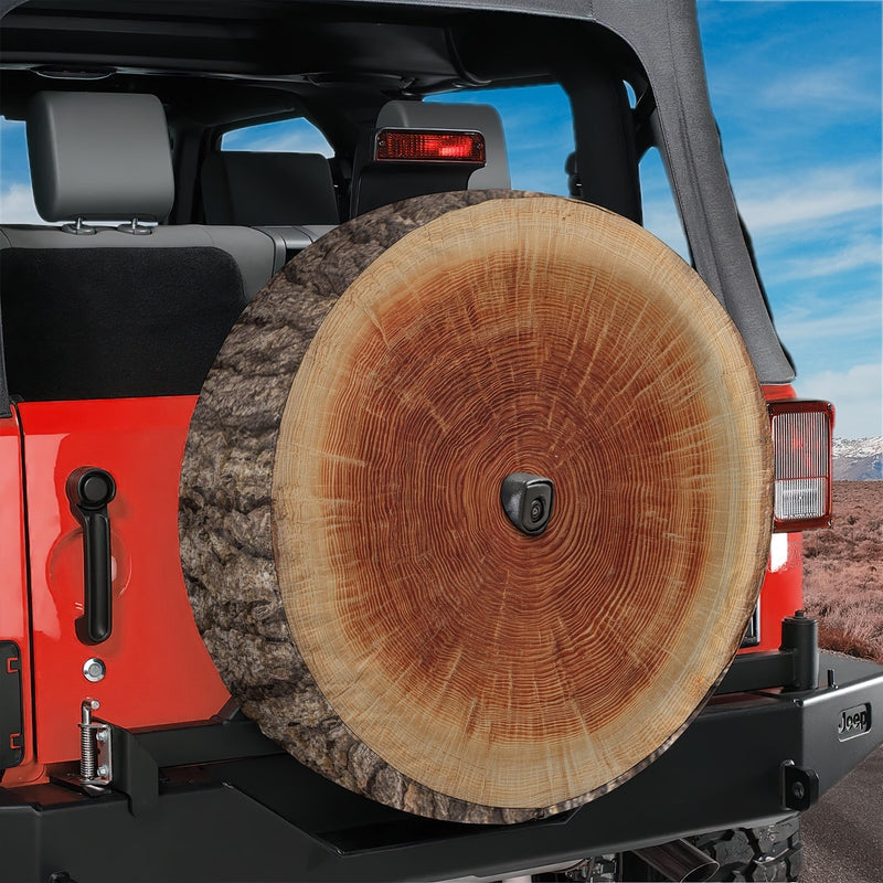 Tree Log Spare Tire Cover