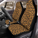 Leopard Print Car Seat Covers for Front Bucket Seats – Universal Fit