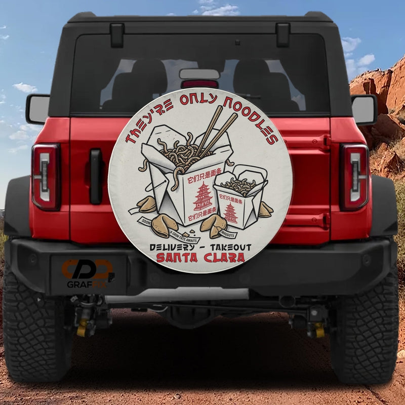 They're Just Noodles Santa Clara Delivery Spare Tire Cover