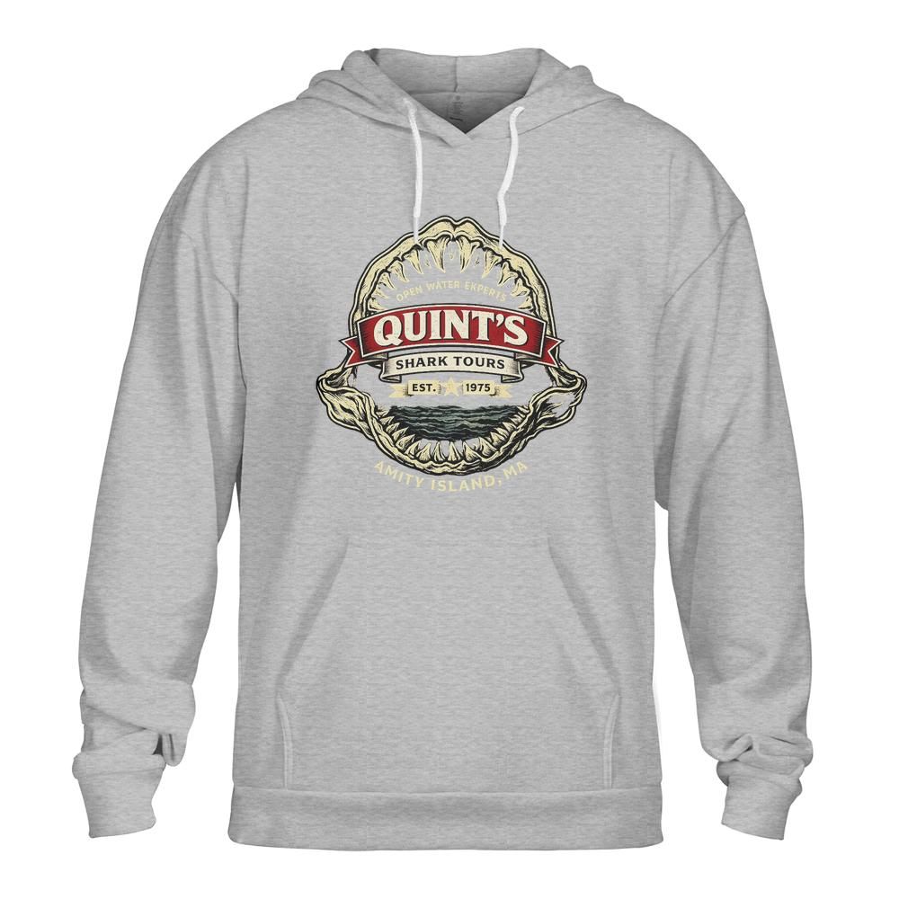 Quint's Shark Tours Vintage Hoodie - 80's Horror Movie Fan Apparel