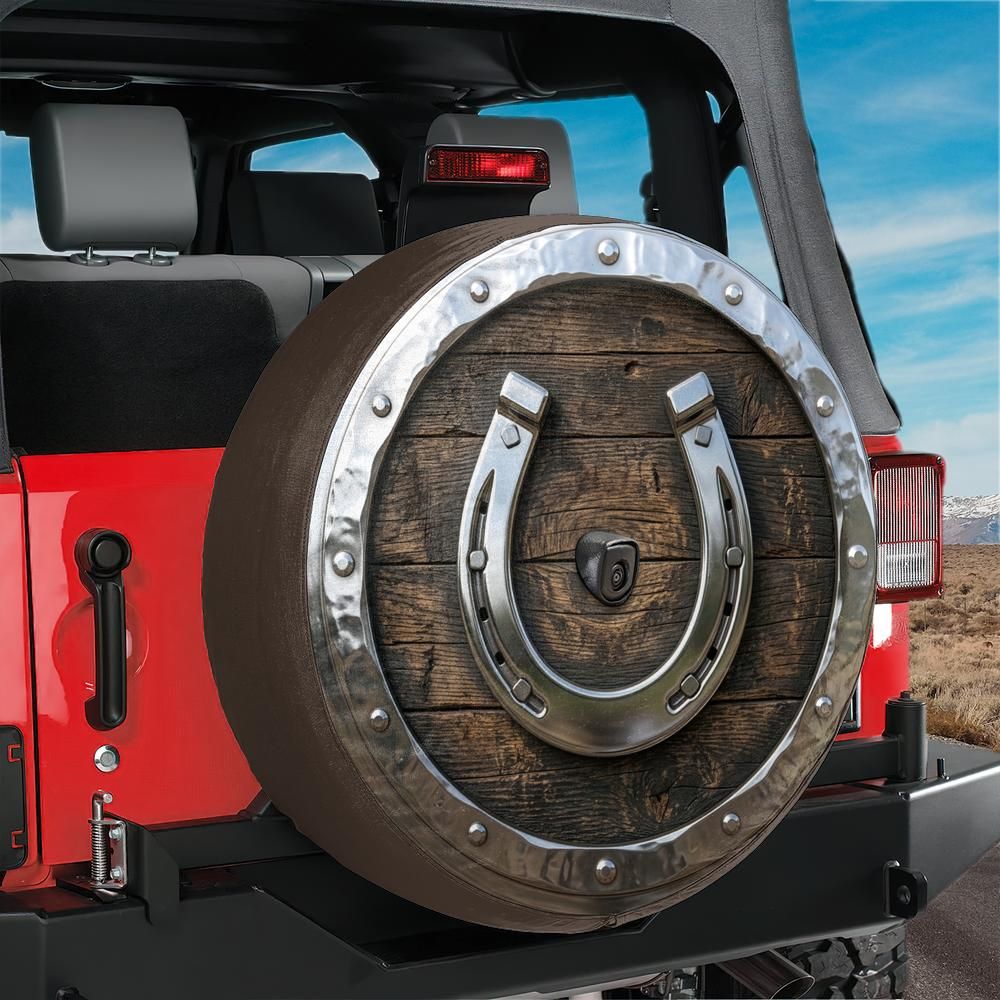 Lucky Horseshoe Barrel Spare Tire Cover