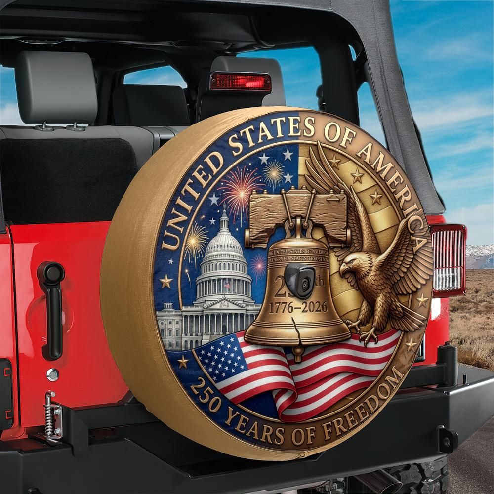 America 250th Commemorative Spare Tire Cover