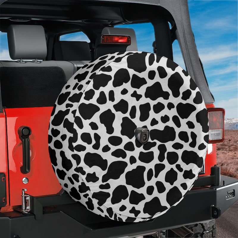 Cow Print Spare Tire Cover
