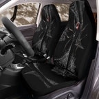 Black Widow Spider Web Car Seat Covers for Front Bucket Seats – Universal Fit