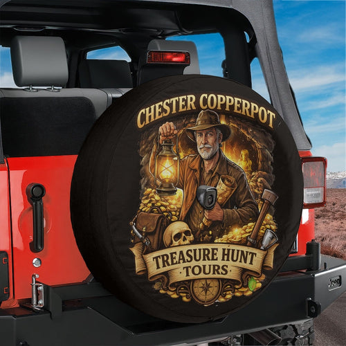 Chester Copperpot Treasure Hunt Tours Spare Tire Cover