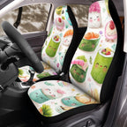 Kawaii Sushi Seat Covers for Front Bucket Seats – Universal Fit