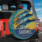 Sardine Tin Lemon Art Spare Tire Cover