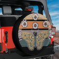 Monarch Have the Day You Deserve spare tire cover main render with butterfly skeleton retro design