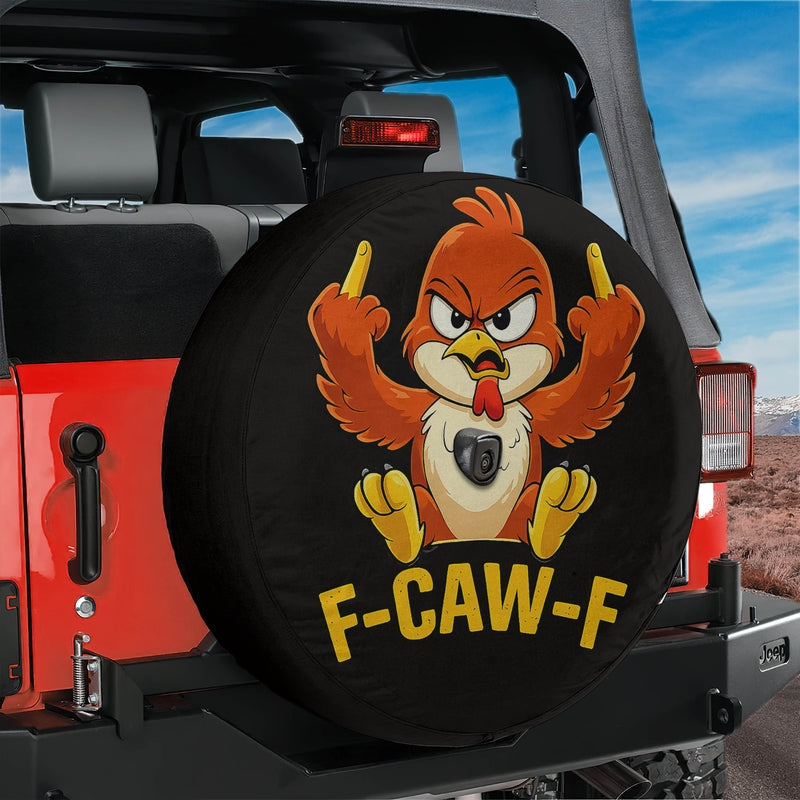 F-Caw-F Rooster Spare Tire Cover