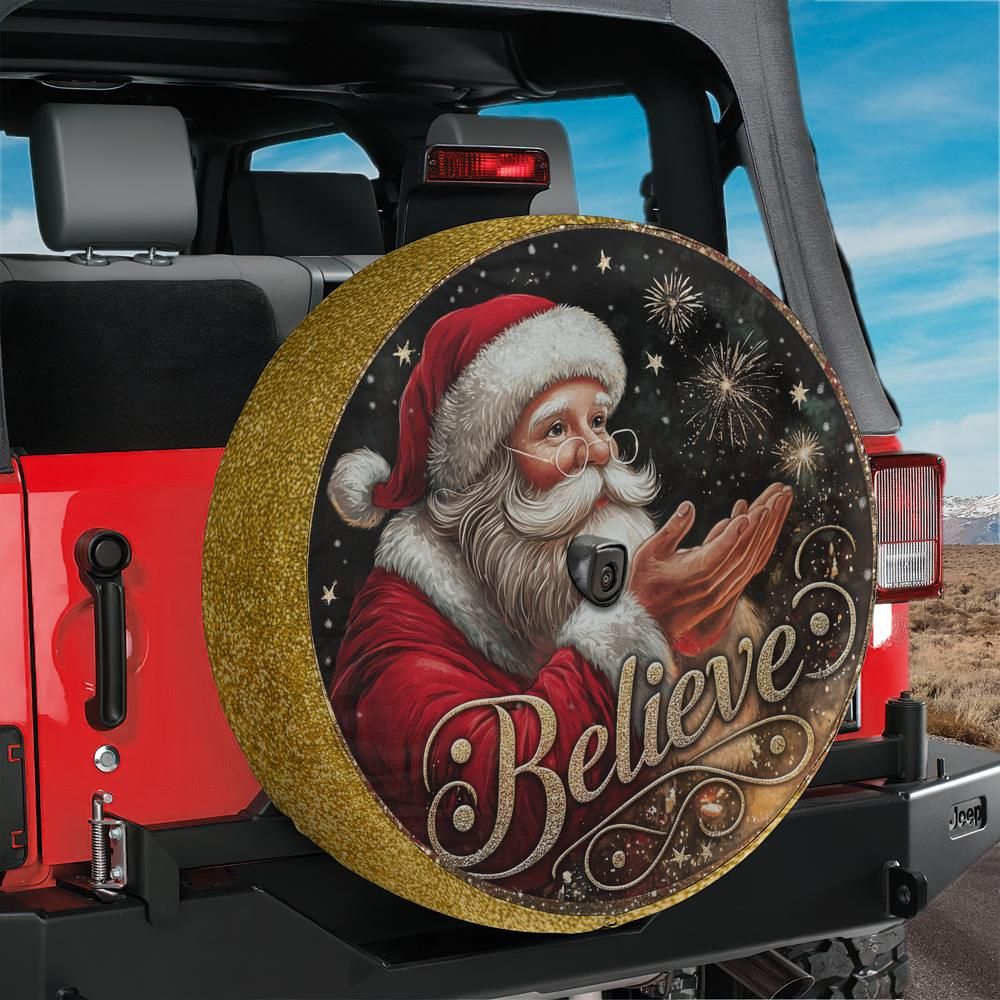 Believe In Santa Claus Spare Tire Cover