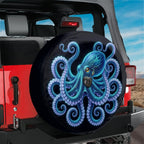 Blue Octopus Spare Tire Cover