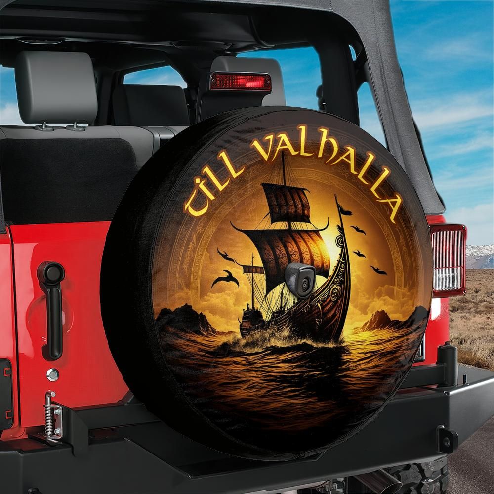 Till Valhalla Viking Ship Spare Tire Cover