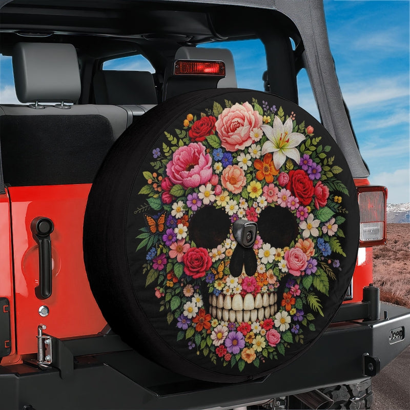 Pretty Deadly Floral Bloom Spare Tire Cover