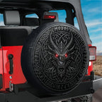 Viking Norse Fafnir Runic Dragon Spare Tire Cover