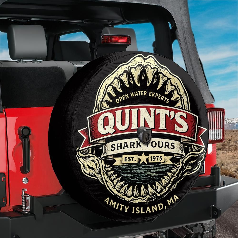 Quint's Shark Tours Spare Tire Cover