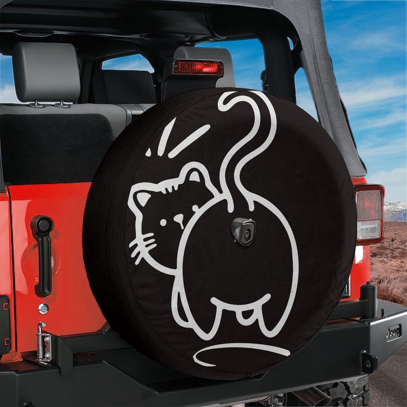 Purrfectly Offensive Kitty Humor Spare Tire Cover