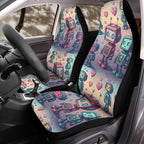 Robot Romance Front Car Seat Covers for Front Bucket Seats – Universal Fit