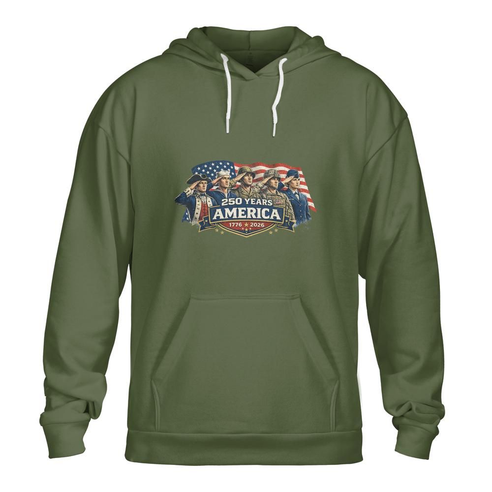 America's 250th Anniversary Sweatshirt: Liberty Salute 1776-2026 Unisex Comfort Sweatshirt