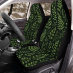 Botanical Fern Foliage Front Car Seat Covers for Front Bucket Seats – Universal Fit