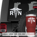 RN Nurse caduceus Vinyl Decal Sticker