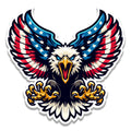 Screaming Bald Eagle Vinyl Sticker