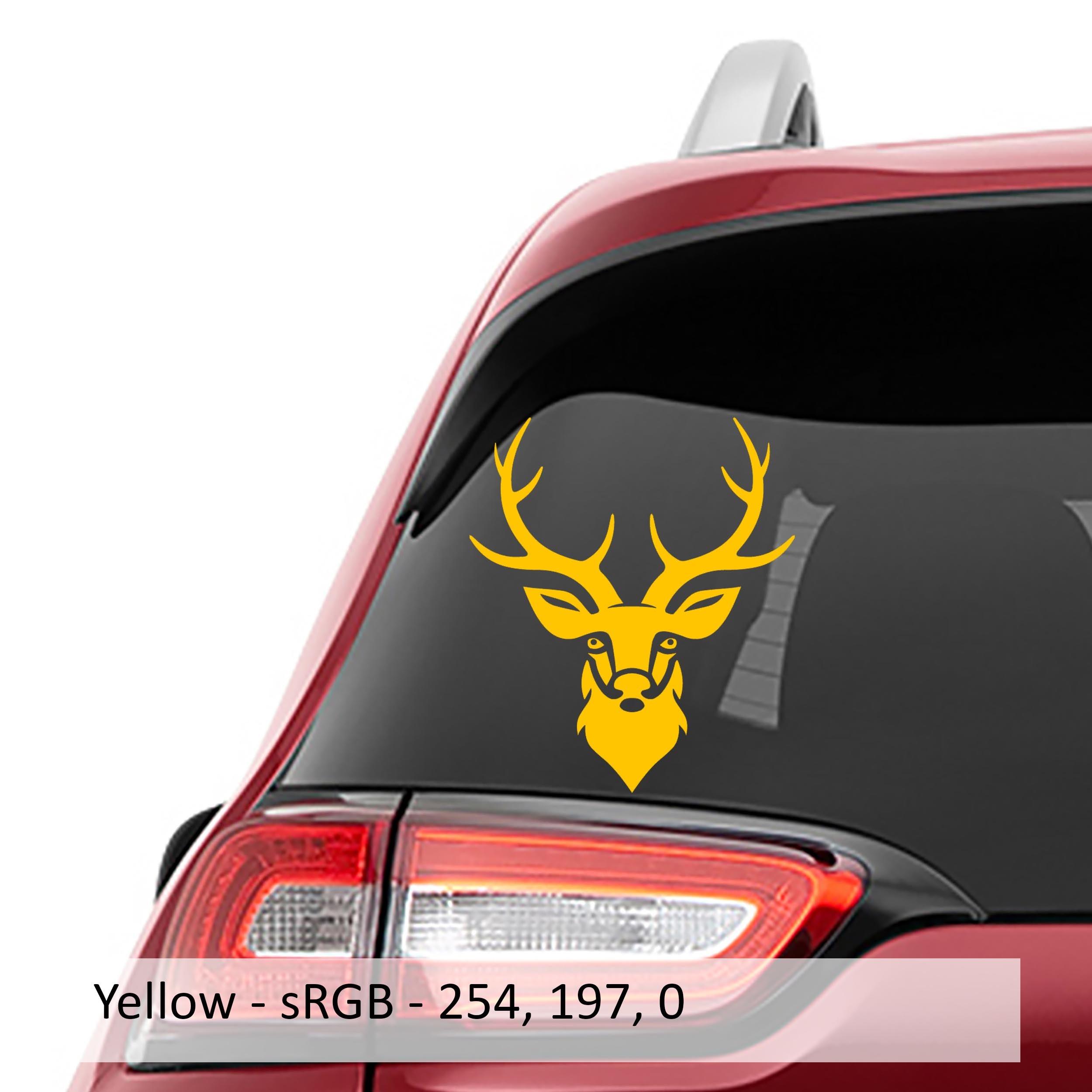 Norse Valhalla Eikthyrnir Stag Deer Head Vinyl Decal