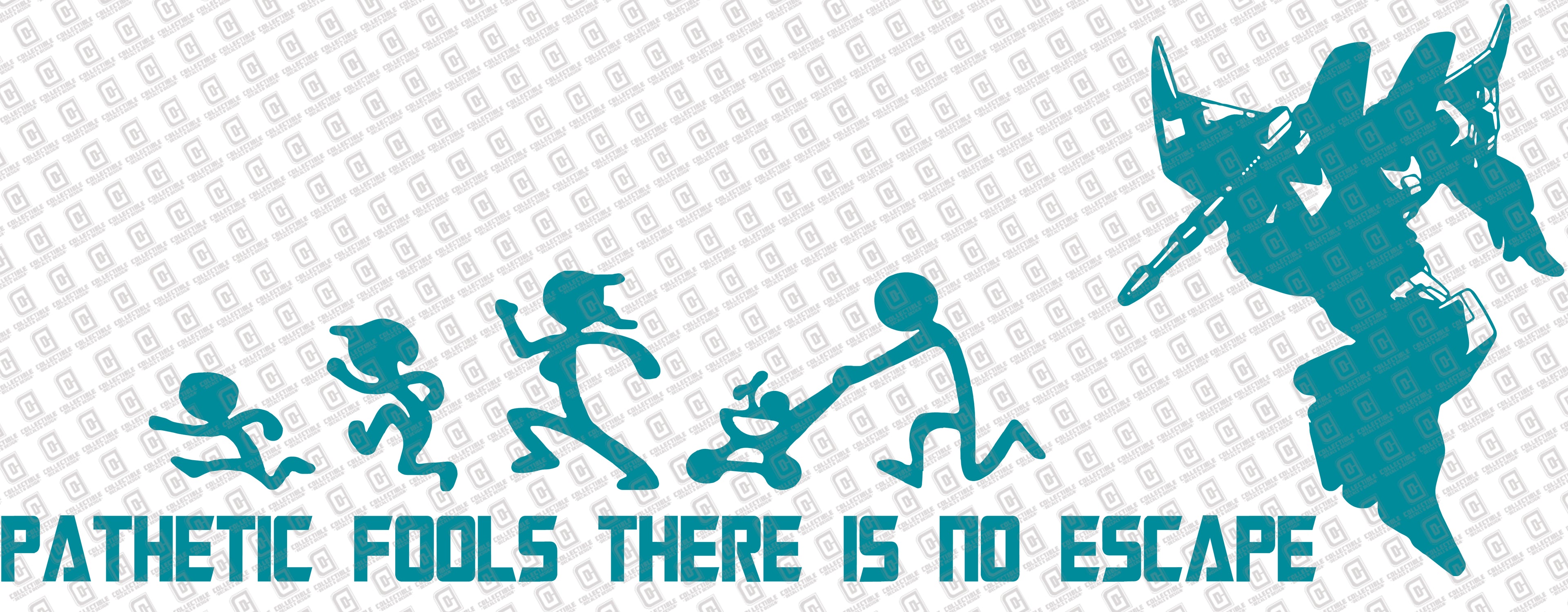 Starscream Pathetic Fools There Is No Escape Vinyl Decal