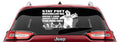 Ghostbusters Inspired Stay Puft Marshmallow Man Doesn't Care About Your Stick Figure Family Vinyl Decal