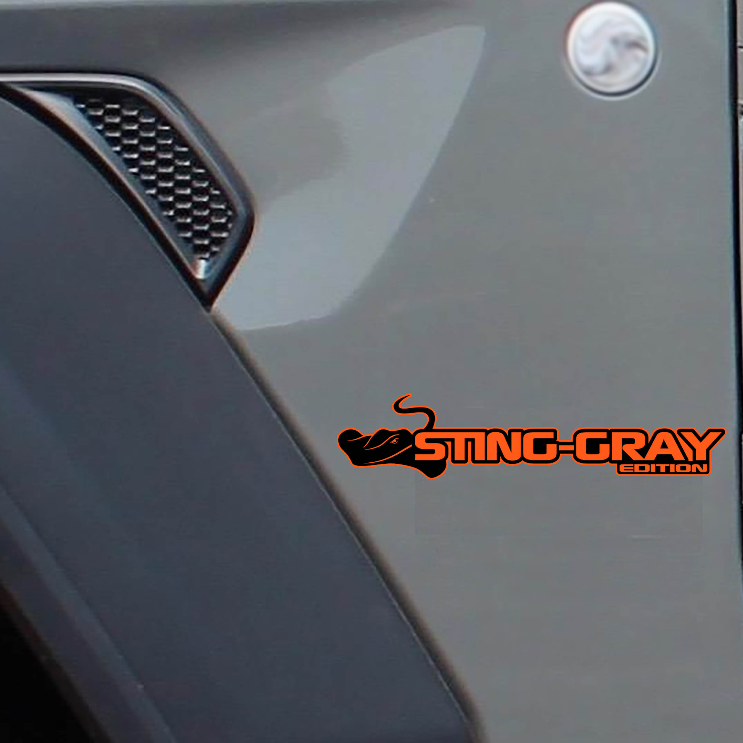 Sting Gray Edition 2 Color Decal (Pair) Fender Decals For Wrangler/Gladiator JL/JT