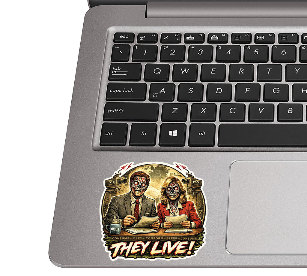 They Live Broadcaster Vinyl Sticker