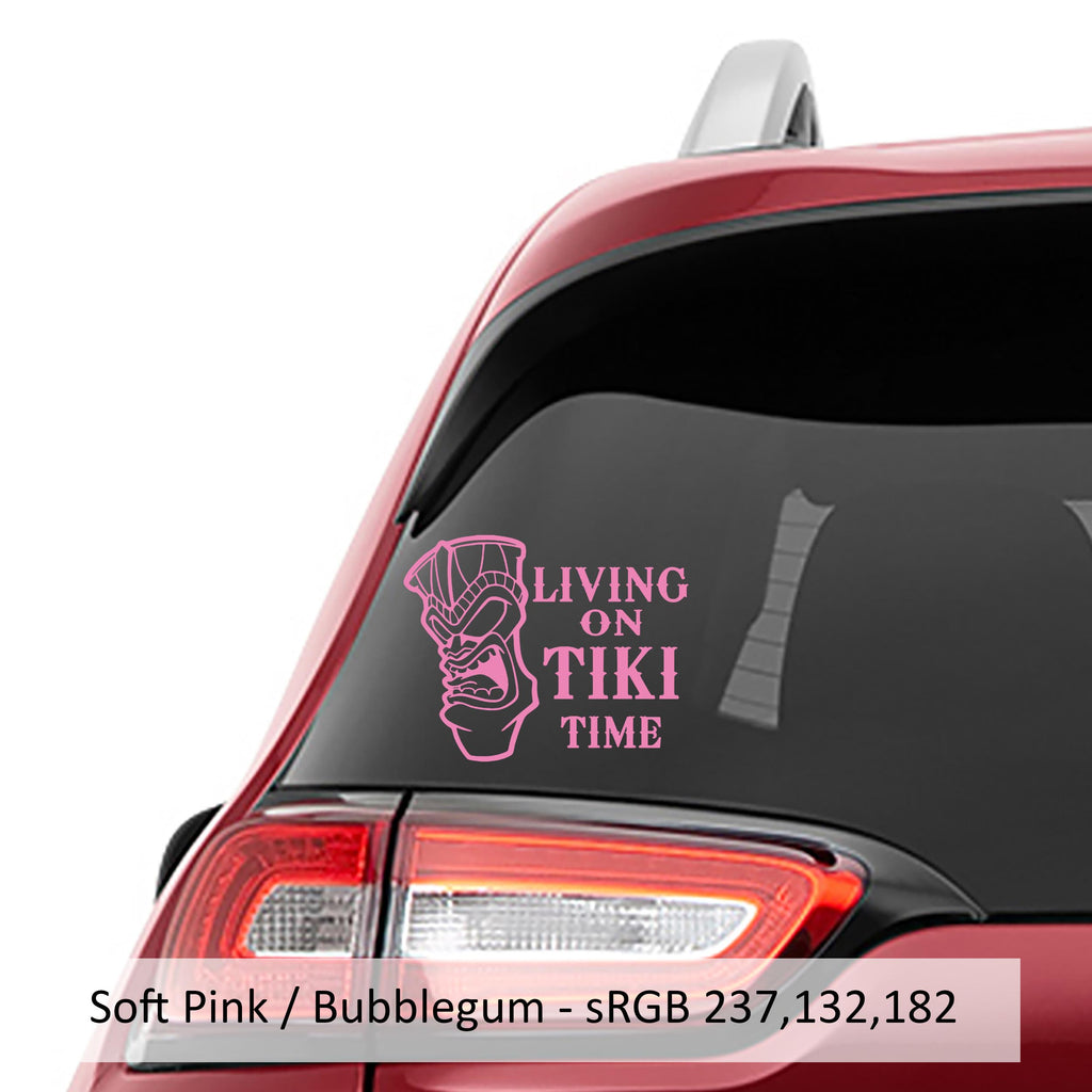 Aloha Tiki Mask Vinyl Decal Sticker