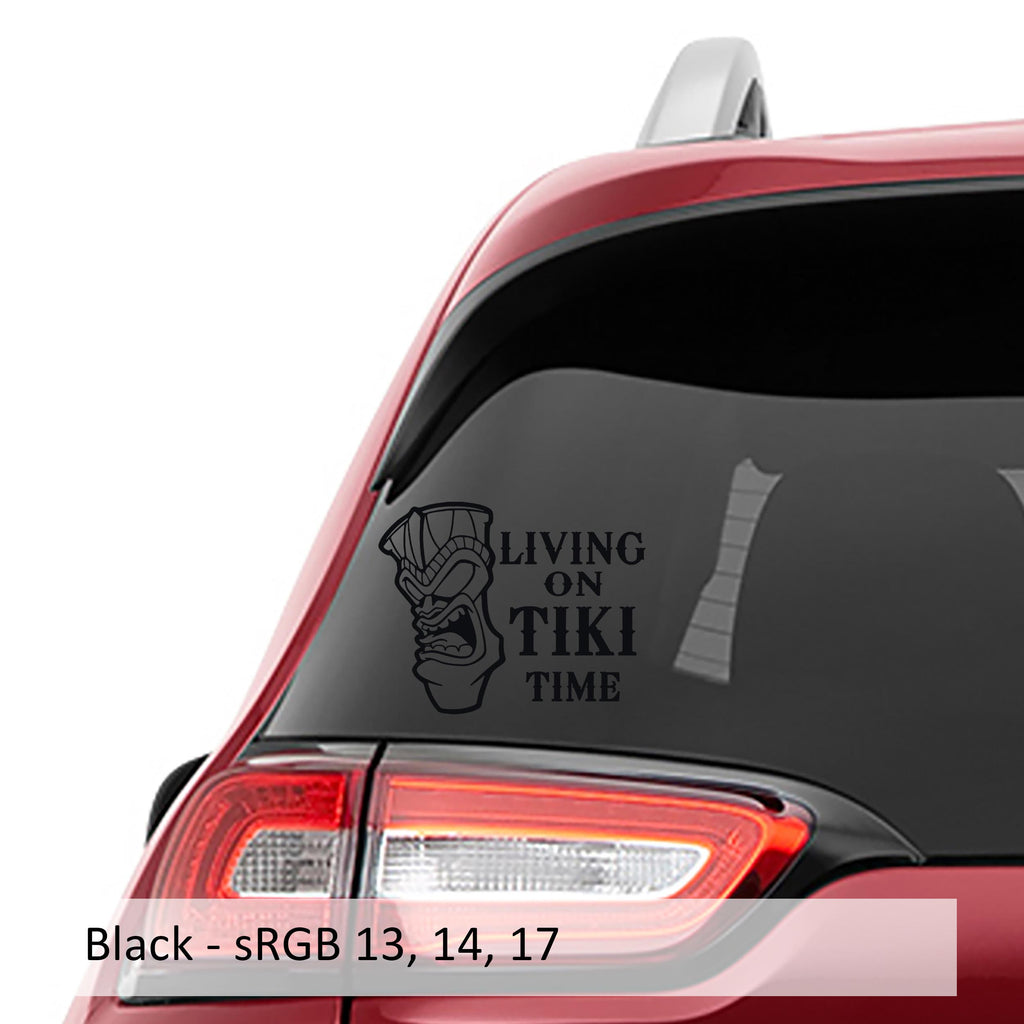 Aloha Tiki Mask Vinyl Decal Sticker