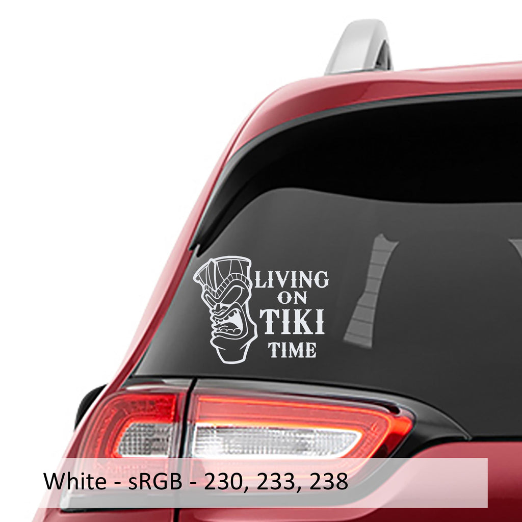 Aloha Tiki Mask Vinyl Decal Sticker