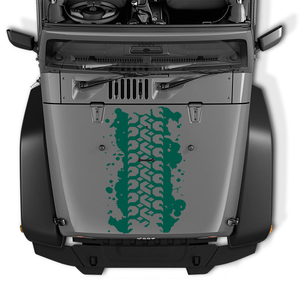 Jeep Mud Tire Spatter Tread Vinyl Decal