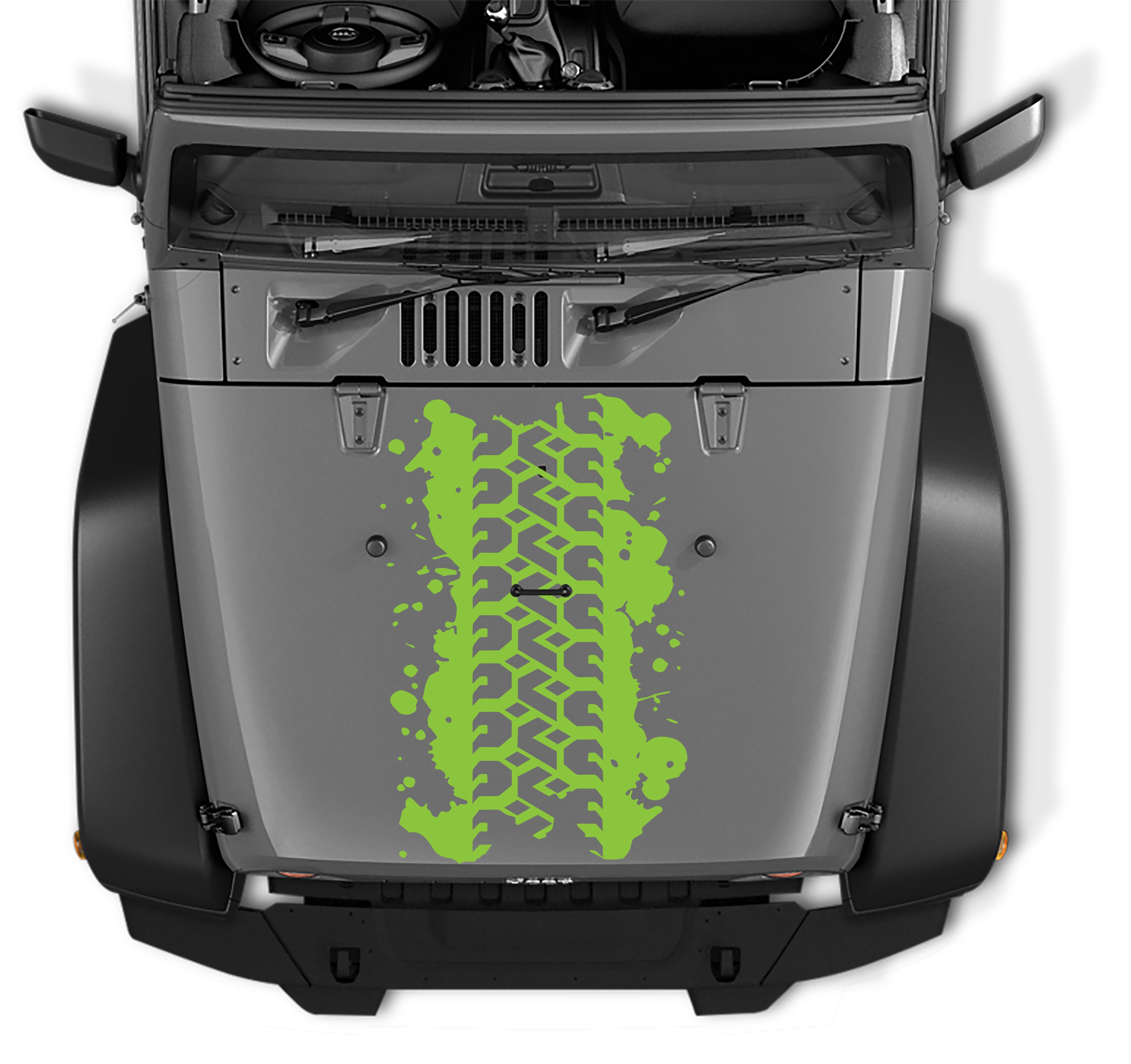 Jeep Mud Tire Spatter Tread Vinyl Decal