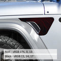 Topographic Fender Vent Vinyl Decal - Fits Jeep Wrangler JL/Jeep Gladiator JT 2018+