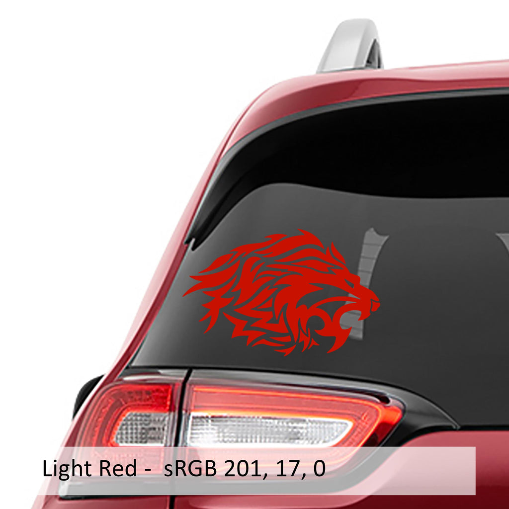 Tribal Lion Head Vinyl Decal Sticker