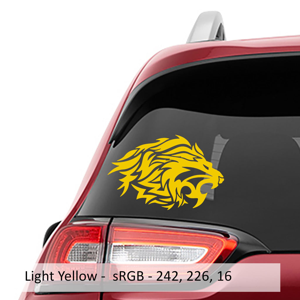 Tribal Lion Head Vinyl Decal Sticker