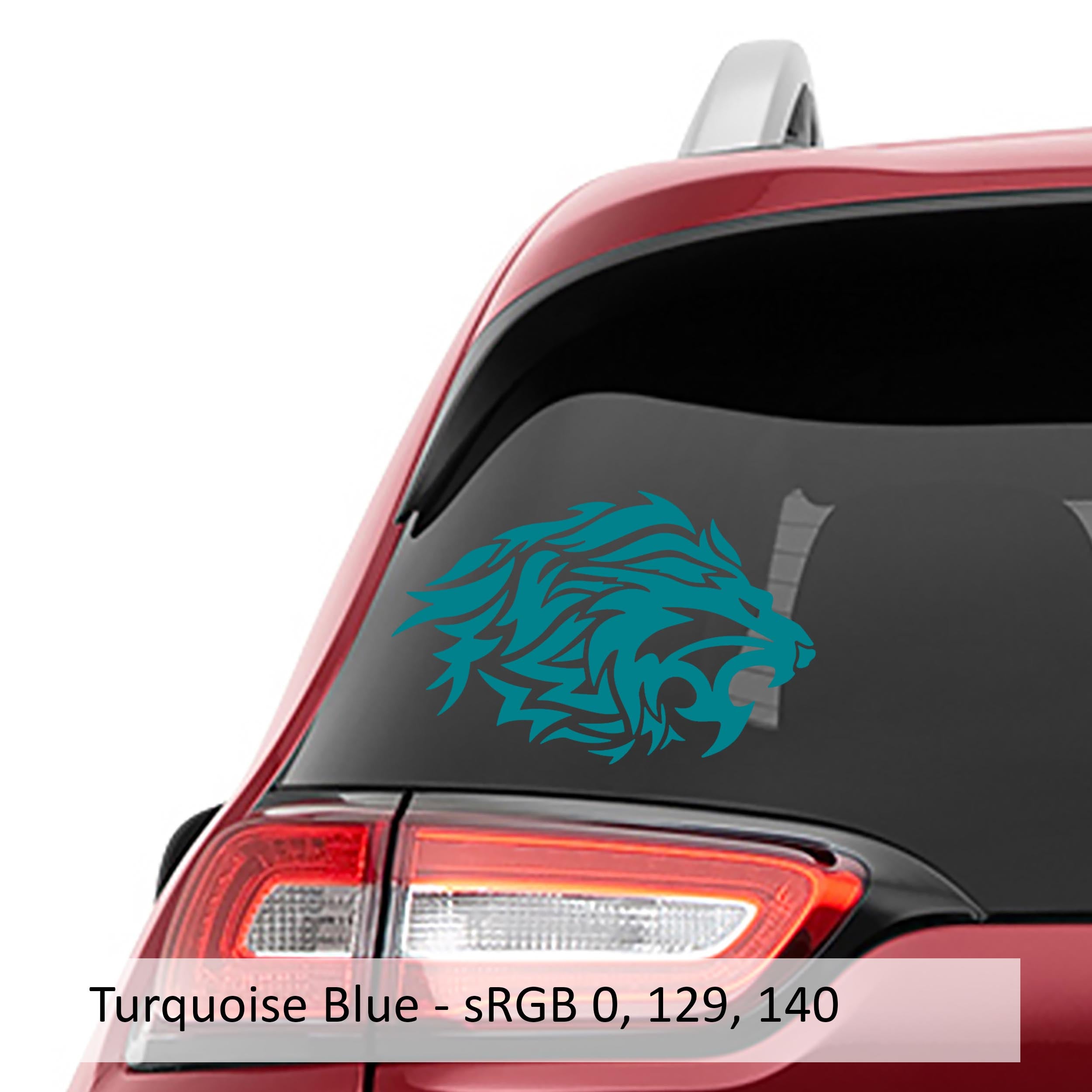 Tribal Lion Head Vinyl Decal Sticker