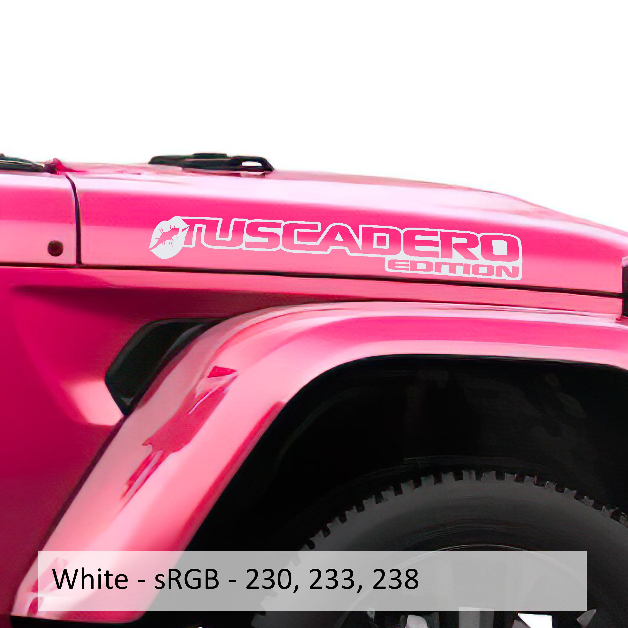 Tuscadero Lip Edition Hood Decal Set