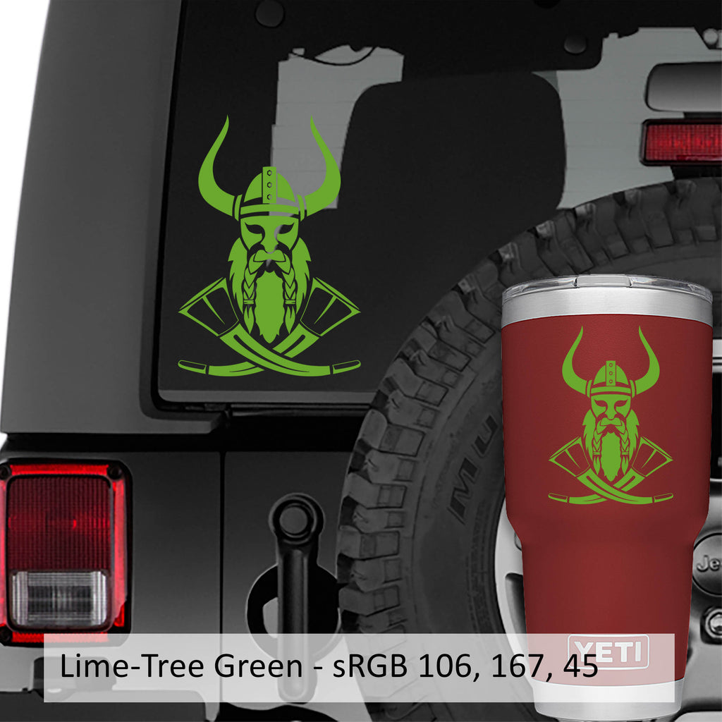 Norse Viking Horns Skol Vinyl Decal