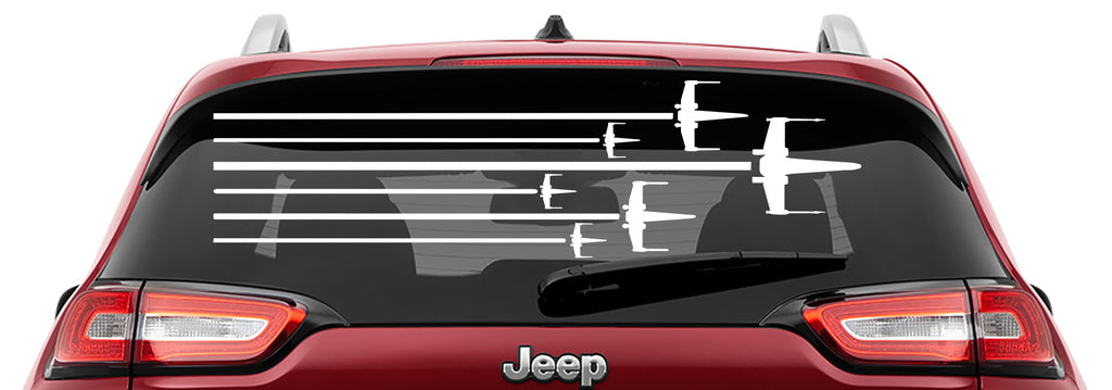 X-Wing Squadron Formation Vehicle Stripe Vinyl Decal